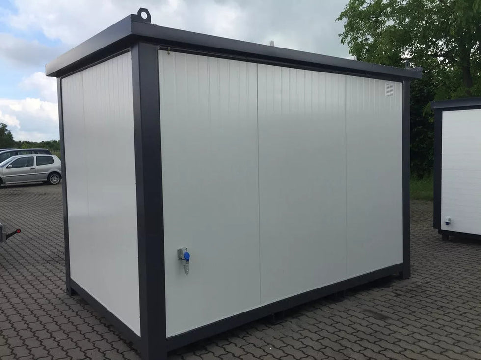 Contenedor de oficina 3,50 x 2,20 m – módulo prefabricado compacto para obra y uso profesional