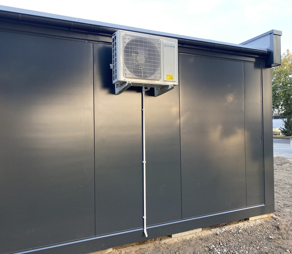 Contenedor de oficina tipo London 6×5 m – módulo prefabricado profesional de 30 m² aislado