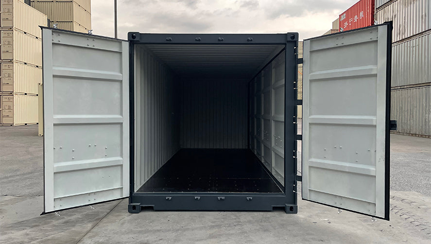 Contenedor marítimo High Cube de 20 pies Open Side (puertas laterales) – acceso completo lateral para carga industrial