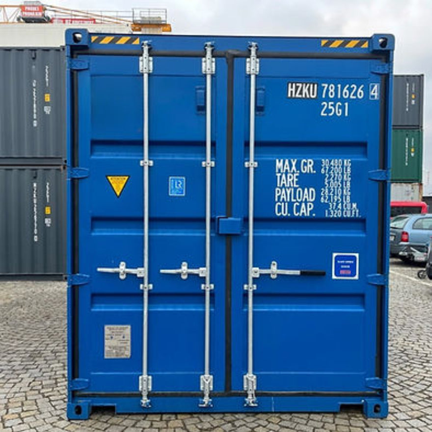 Contenedor marítimo de 20 pies High Cube (HC) de ocasión – almacenamiento industrial reforzado