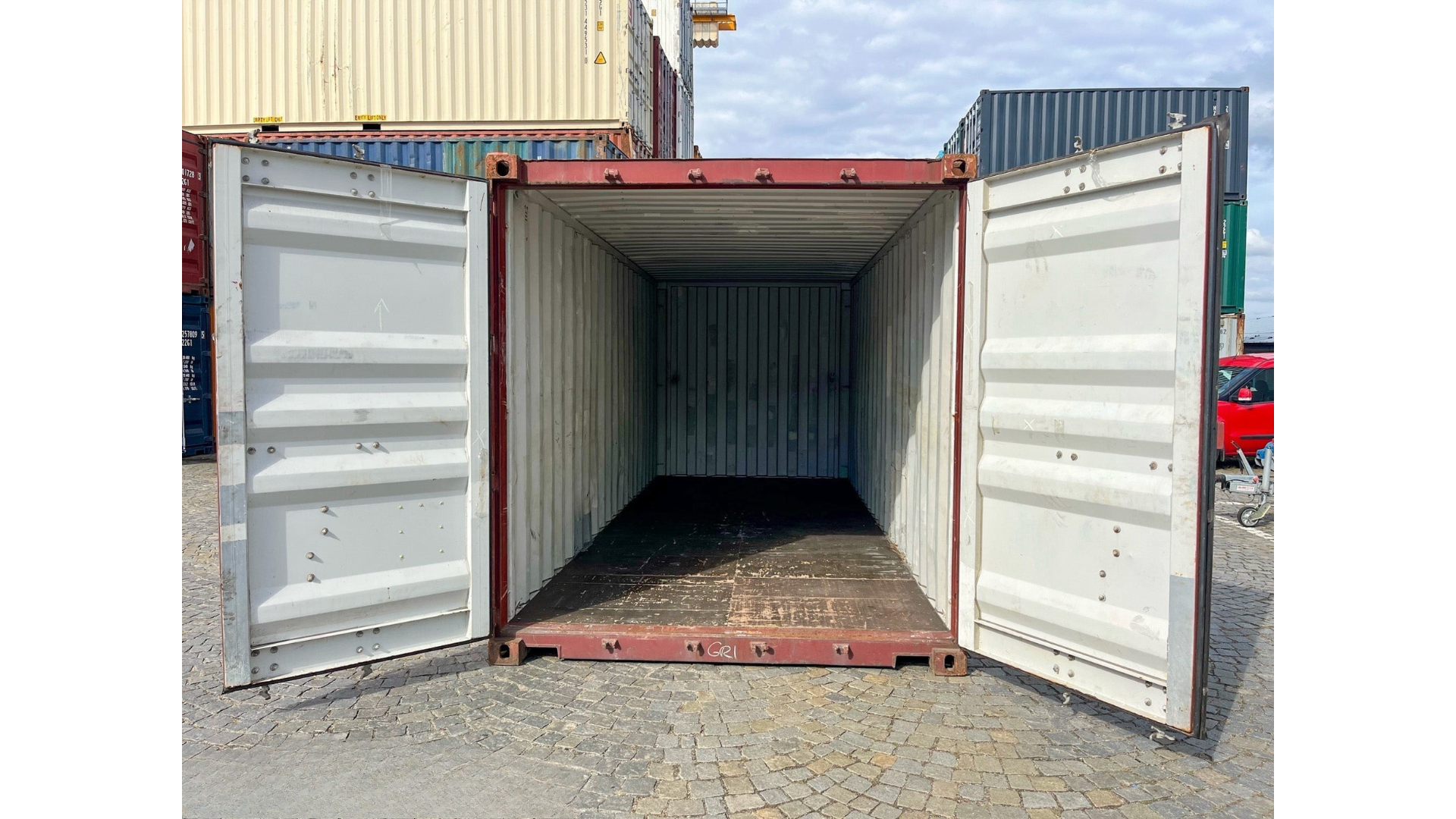 Contenedor marítimo de 20 pies usado – grado Wind & Watertight (WWT) – almacenamiento seguro