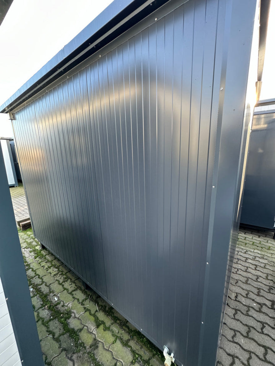 Contenedor sanitario doble 3,00 x 2,00 m – módulo prefabricado con cabinas WC para obras y eventos