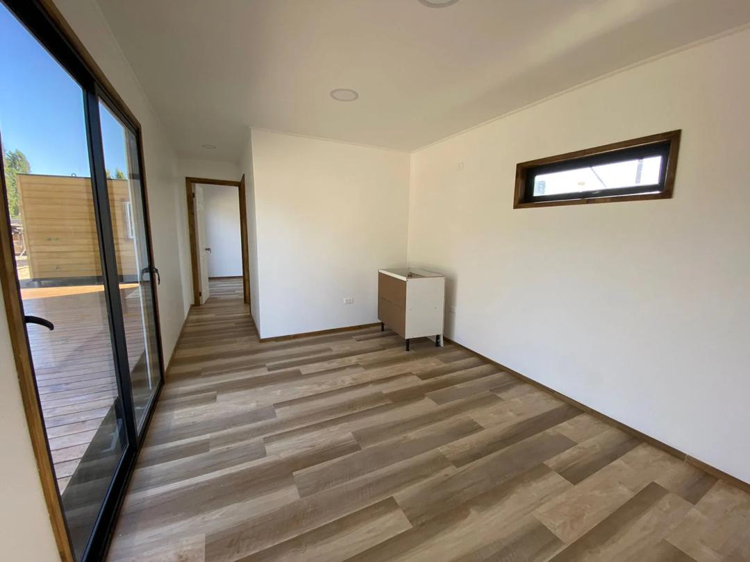 Módulo prefabricado Carpenter 36 m² – vivienda modular con 2 dormitorios, baño y zona de estar