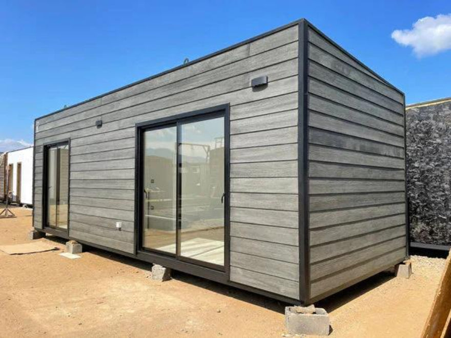 Módulo prefabricado Edison 24 m² – espacio habitable con dormitorio, baño y mayor amplitud interior