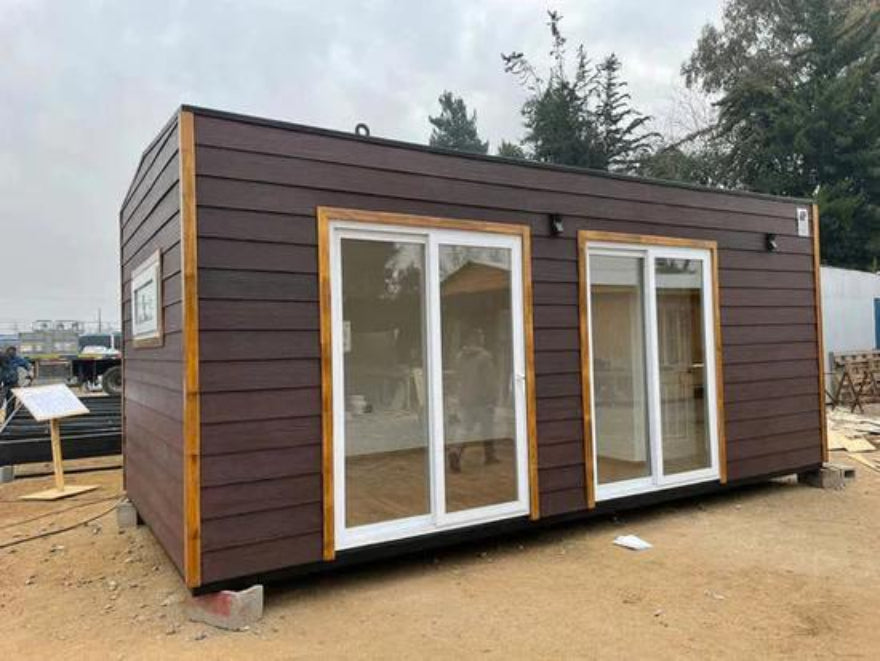 Módulo prefabricado Fernández 18 m² – espacio habitable compacto con dormitorio, baño y zona de estar