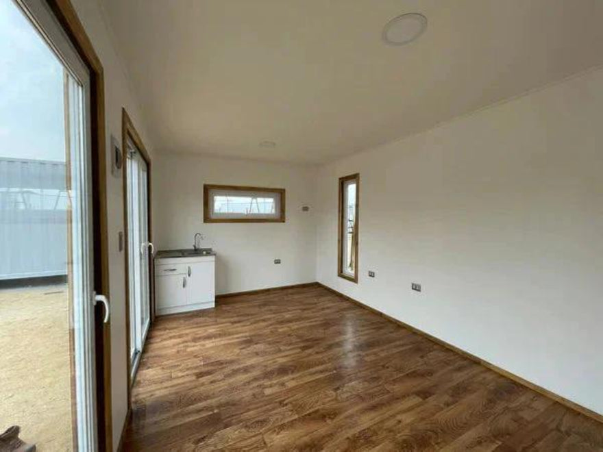 Módulo prefabricado Fernández 18 m² – espacio habitable compacto con dormitorio, baño y zona de estar