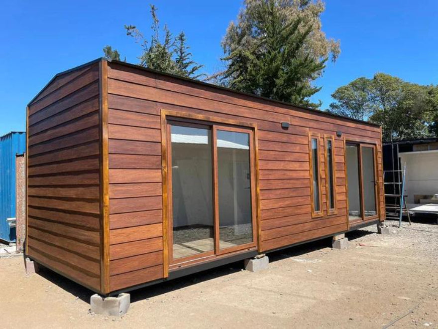 Módulo prefabricado Jocsan 24 m² – vivienda modular compacta con 1 dormitorio, baño y zona de estar