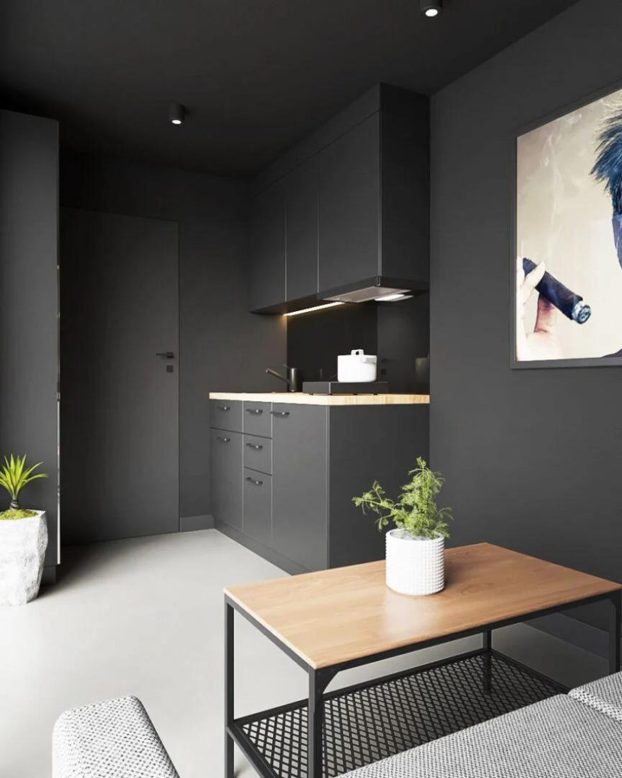 Módulo prefabricado L15 equipado – solución compacta con cocina, baño completo y climatización
