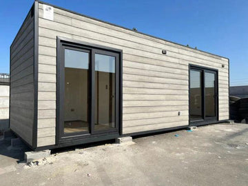 Módulo prefabricado tipo casa modular 24 m² – 1 dormitorio, baño y espacio multifuncional